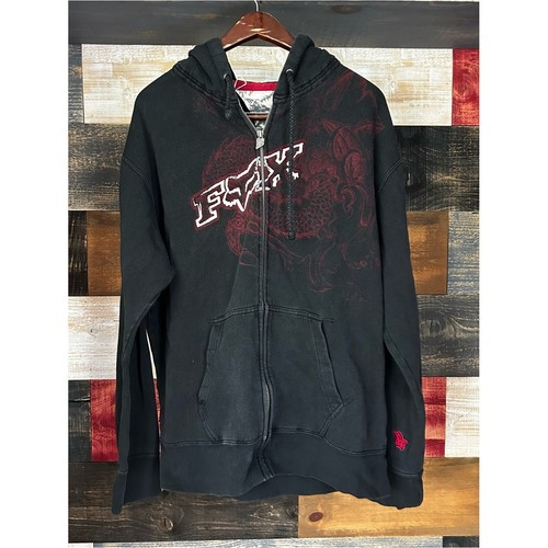 Fox racing dragon black zip - black, zip-up