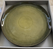 Set of 2 PURE BY PASCALE NAESSENS SERAX 32cm Green Plates Wedding Gift RRP £72+
