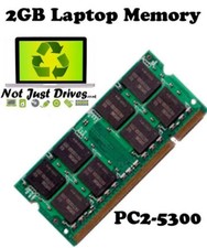 2GB PC2-5300 DDR2 667 SODIMM Laptop RAM Memory 1 x 2048MB Single Stick