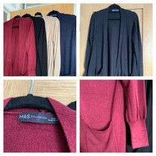 MARKS AND SPENCER COLLECTION Ladies Longer Length Cardigan Sizes XS-XL Brand New