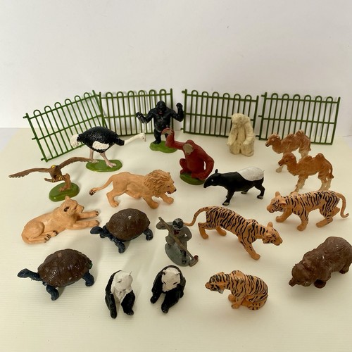 Vintage britains plastic zoo - britains,