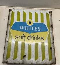 Vintage Enamel Sign Large