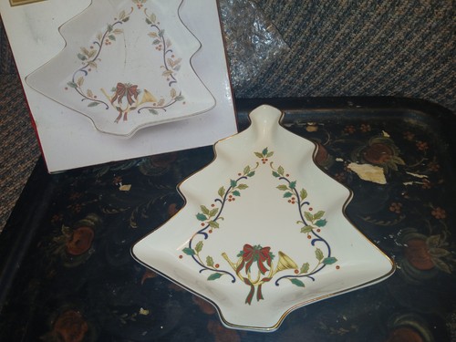 Mikasa tree candy dish holiday - tree,