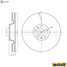 2x BRAKE DISC 23-1102C FOR VW