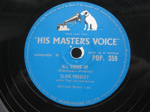 Elvis presley rpm all shook - presley, 78