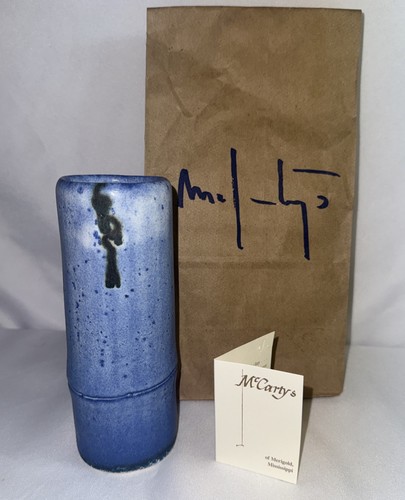 Mccartys pottery blue white - blue, &