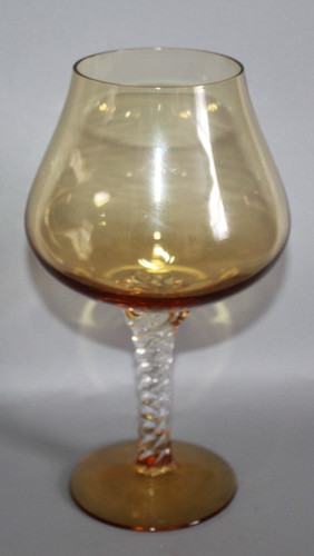 Vintage empoli glass amber - empoli,