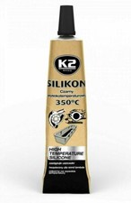 K2 Black High Temperature 350° Heat Resistant Silicone Sealant Adhesive