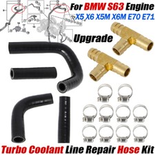 For BMW S63 Engine Turbo Coolant Line Repair Hose Full Kit X5 X6 E70 E71 X5M X6M
