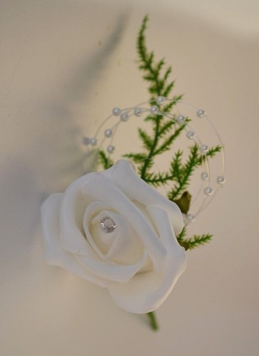 White champagne foam rose - white,