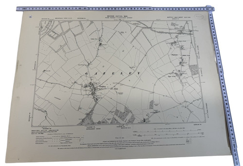 Original antique map sheet - original,