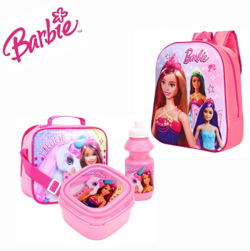 Barbie piece set backpack - barbie,