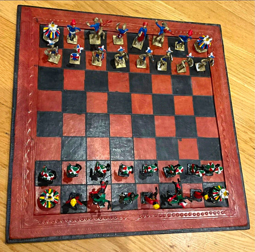 Chess set from - , hand