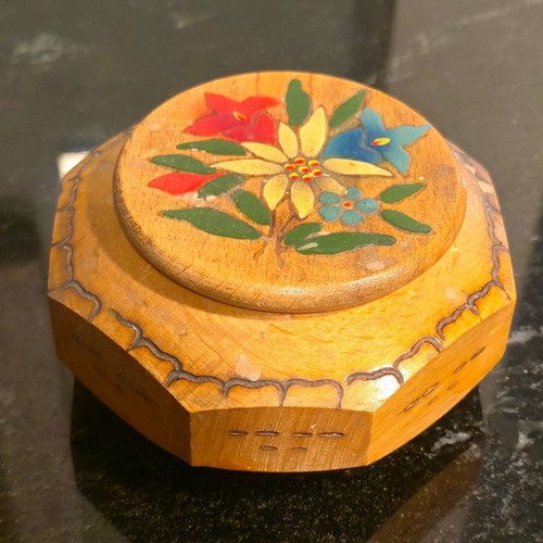 Vintage folk art - art, box