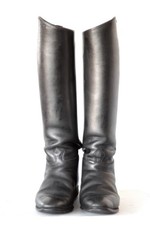 Leather Riding Boots PETRIE (Black Long Men's Riding Boots) EU 47 / UK 12