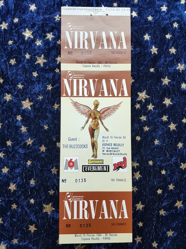 Nirvana ticket 15th - nirvana, |