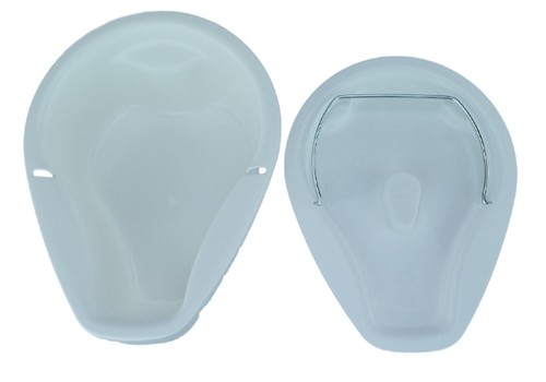 Shaped replacement commode pan - replacement,
