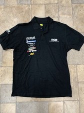 AG Bikes Sherco Black Polo Shirt Size Small