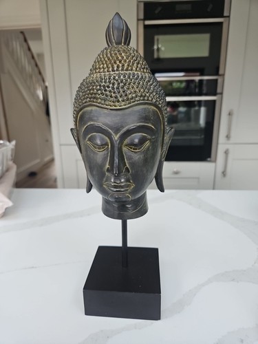 Buddha head resin ornament - buddha,