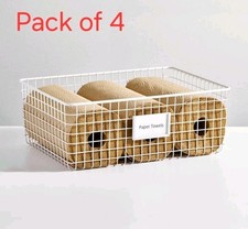 mDesign Wire Storage Baskets