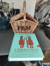 Fortnum & Mason Huntsman Wicker Christmas Hamper Basket & Book Tom Parker Bowles