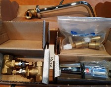 Basin Mixer Tap Wall Mounted No Waste 3 Hole Chrome Element by Roca RC.5A3562C00