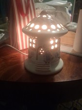 Piggery pottery lamp toadstool - piggery,