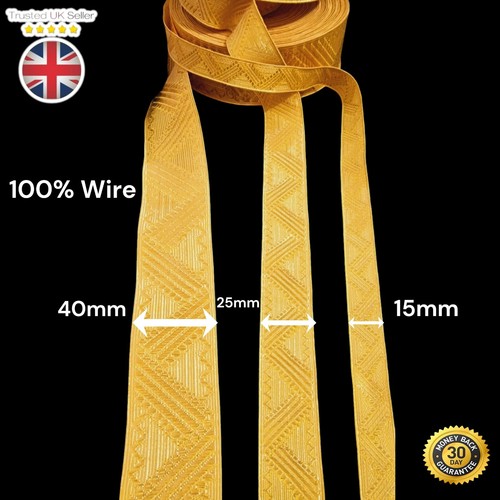 Gold braid 100 - gold, wire
