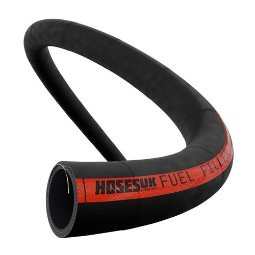 Flexible fuel filler - , with