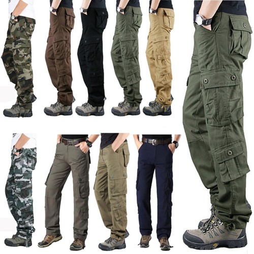 Mens cargo trousers 100 - uk,