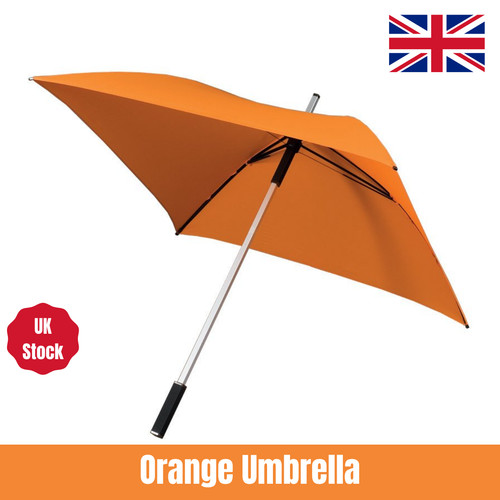 Orange square golf umbrella - orange,