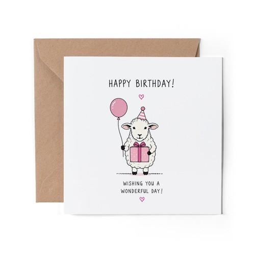 Happy birthday greeting - x,