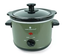 QVC Cook's Essentials green 1.5 litre slow cooker