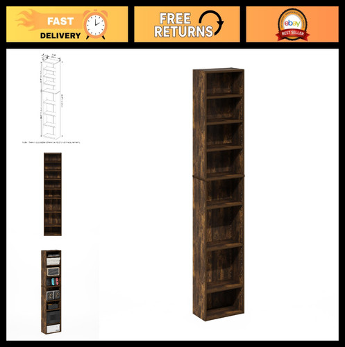 Tier media shelf adjustable - media,