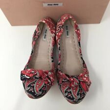 MIU MIU Vintage Print Ballet Flats - UK 7/EU 40