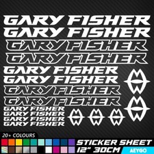 17x GARY FISHER Vinyl Decal