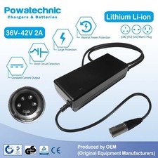 42V 2A XLR 4-pin Charger for