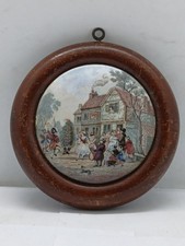 Framed prattware pot - prattware, lid