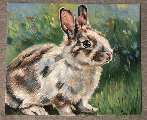 Rabbit bunny painting art - rabbit,