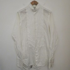 TM LEWIN Dinner Tuxedo Shirt 15.5 White Marcella Black Tie Evening Wing Collar.