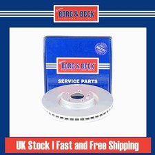 2x Brake Discs Vented For Audi A6 C7 3.0 TFSi Quattro Borg & Beck Front