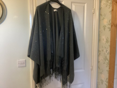 Quiz grey poncho cape style - quiz,