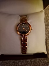 rotary rose gold ladies watch