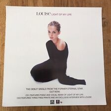 LOUISE (REDKNAPP) Light Of My Life ORIGINAL SHOP PROMO DISPLAY size12x12 inches