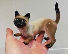 Vintage Siamese Cat Figurine Ornament