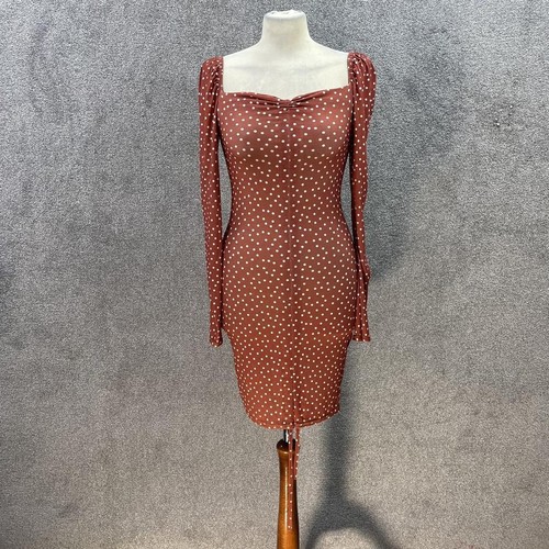 Plt terracotta bodycon midi - terracotta,