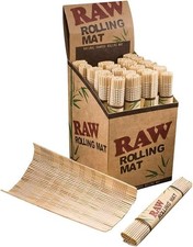 Raw bamboo rolling mat - bamboo, natural
