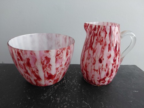Antique spatter glass - spatter,