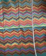 Metallic Vibrant Multicoloured Fabric 39” x 37”  approximately New From Bolt