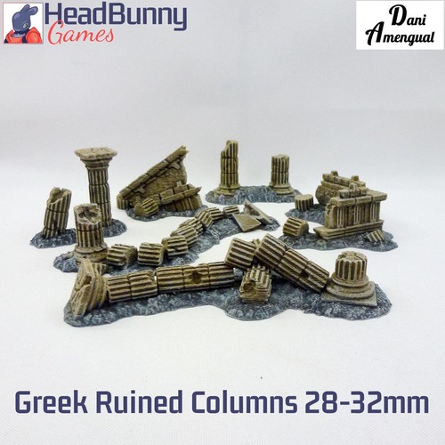 Ruined greek columns 28mm - greek,